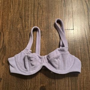 Victoria’s secret bikini top, purple, terry cloth